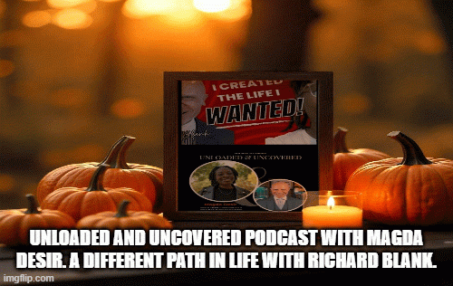 UnloadedandUncoveredPodcastwithMagdaDesir.AdifferentpathinlifewithRichardBlank.a6f38.gif